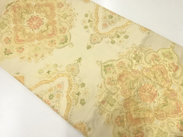 アンティーク　華紋織出し袋帯（材料）